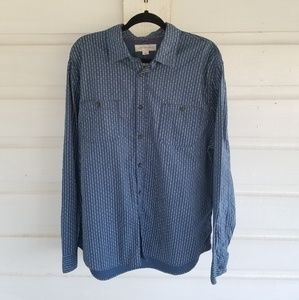 NWT Aeropostale | Men Button Up Teal White Size XL
